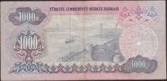 6.EMİSYON 2.TERTİP 1000 LİRA C65 196283 ÇOK TEMİZ +