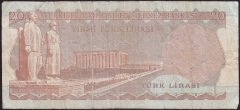 6.EMİSYON 3.TERTİP 20 LİRA F71 639350 TEMİZ