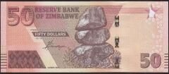 Zimbabwe 50 Dolar 2020 Çilaltı Çil AA