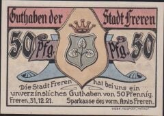 Almanya 50 Pfennig Notgeld 1921 Çil