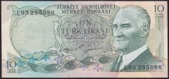 6.Emisyon 2.Tertip 10 Lira L03 285086 Çok Çok Temiz
