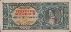Macaristan 100000 Pengo 1946 Çok Temiz+