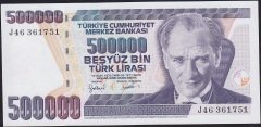 7.Emisyon 4.Tertip 500000 Lira J46 361751 Çilaltı Çil