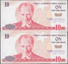8.Emisyon 10 YTL C59 258077-78 Çil Seri Takipli