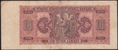 3.EMİSYON 10 LİRA A5 003497 ÇOK TEMİZ