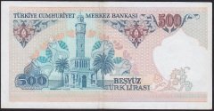 7.EMİSYON 2.TERTİP 500 LİRA D19 539576 ÇİLALTI