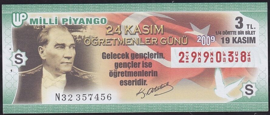 2009 19 Kasım Çeyrek Bilet - S Serisi