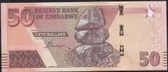 Zimbabwe 50 Dolar 2020 Çilaltı Çil AA