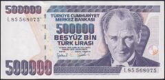 7.Emisyon 4.Tertip 500000 Lira L85 568075 Çok Temiz+