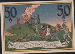 Almanya 50 Pfennig Notgeld 1921 Çil