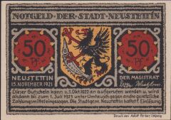 Almanya 50 Pfennig Notgeld 1921 Çil