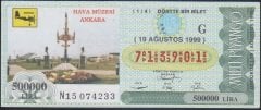 1999 19 AĞUSTOS ÇEYREK BİLET - G SERİSİ