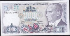 7.Emisyon 2.Tertip 1000 Lira F22 301085 Çilaltı