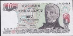 Arjantin 10 Pesos 1983-1985 Çil Pick 313a