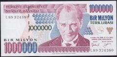 7.Emisyon 2.Tertip 1 000 000 Lira L89 324380 Çil