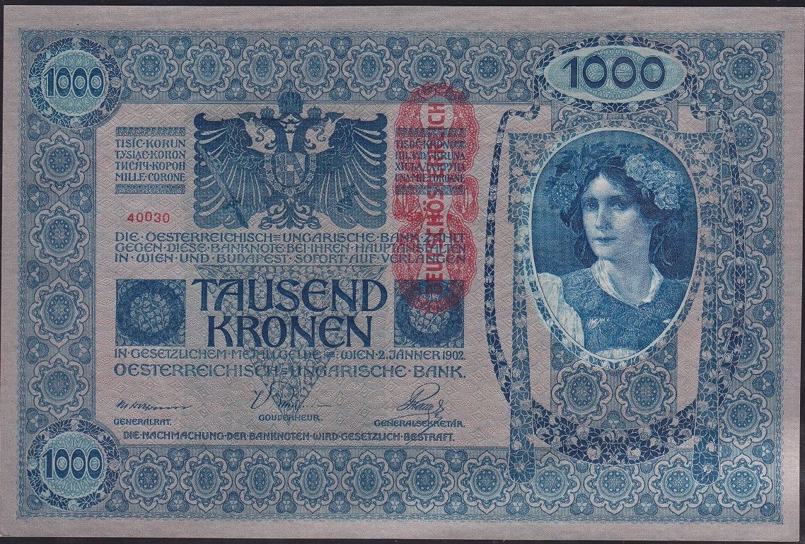 Avusturya Macaristan 1000 Kronen 1902 Çilaltı