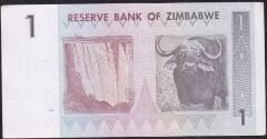 Zimbabwe 1 Dolar 2007 Çilaltı Çil Pick 65 AC