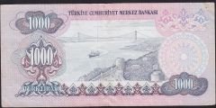 6.Emisyon 2.Tertip 1000 Lira D20 481049 Çok Temiz+