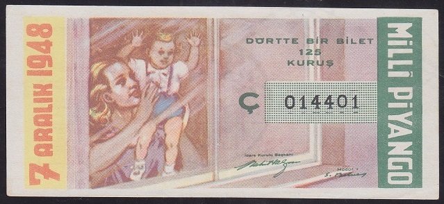 1948 7 ARALIK ÇEYREK BİLET