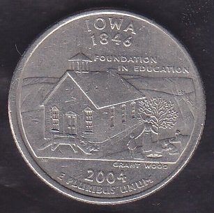 Amerika Çeyrek Dolar 2004 Hatıra Iowa