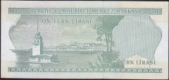6.Emisyon 2.Tertip 10 Lira L65 008131 Ççt Çilaltı