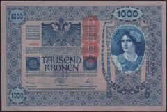 Avusturya Macaristan 1000 Kronen 1902 Çilaltı Çil ( 66662 )