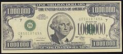 Amerika 1000000 Dolar 2001 Çilaltı Çil Fantazi Para