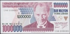 7.EMİSYON 2.TERTİP 1 000 000 LİRA L84 109685 ÇÇT ÇİLALTI