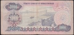 6.Emisyon 2.Tertip 1000 Lira D05 271097 Çok Temiz