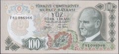 6.Emisyon 2.Tertip 100 Lira F81 086966 Çil