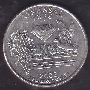 Amerika Çeyrek Dolar 2003 Hatıra Arkansas