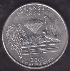 Amerika Çeyrek Dolar 2003 Hatıra Arkansas