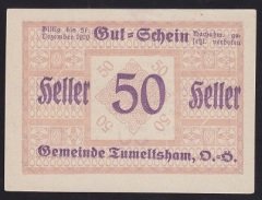 AVUSTURYA 50 HELLER NOTGELD 1920 ÇİL