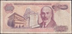 7.Emisyon 1.Tertip 100 Lira A71 696141 Temiz