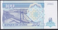 ZAİRE 100 NOUVEUX ZAİRES 1993 ÇİLALTI ÇİL