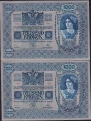 Avusturya Macaristan 1000 Kronen 1902 Seri Takipli Çil