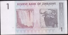 Zimbabwe 1 Dolar 2007 Çil Pick 65 AC
