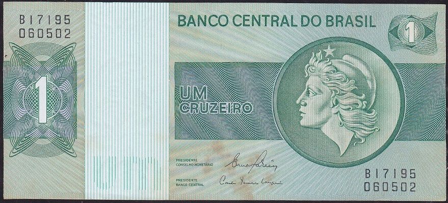 Brezilya 1 Cruzeiro 1972 -1980 Çilaltı ( Kat yok lekeler var )