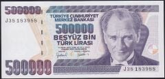 7.Emisyon 4.Tertip 500000 Lira J38 183988 Çilaltı Çil