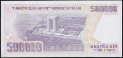 7.Emisyon 4.Tertip 500000 Lira J38 183988 Çilaltı Çil