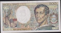 Fransa 200 Frank 1992 Çok Temiz