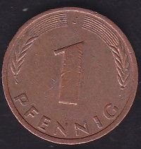 Almanya 1 Pfennig 1980 J