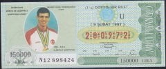 1997 9 ŞUBAT ÇEYREK BİLET - U SERİSİ