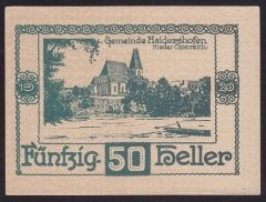 AVUSTURYA 50 HELLER NOTGELD 1920 ÇİL