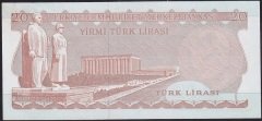 6.EMİSYON 3.TERTİP 20 LİRA F55 008989 ÇİLALTI