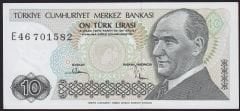 7.Emisyon 2.Tertip 10 Lira E46 701582 Çilaltı