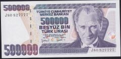 7.Emisyon 4.Tertip 500000 Lira J80 827777 Çilaltı Çil