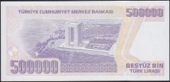 7.Emisyon 4.Tertip 500000 Lira J80 827777 Çilaltı Çil