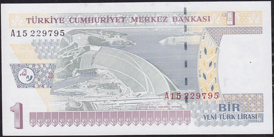 8.Emisyon 1 YTL A15 229795 Çil