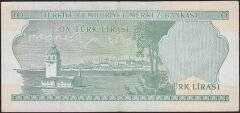 6.Emisyon 2.Tertip 10 Lira L57 197157 Çok Temiz+